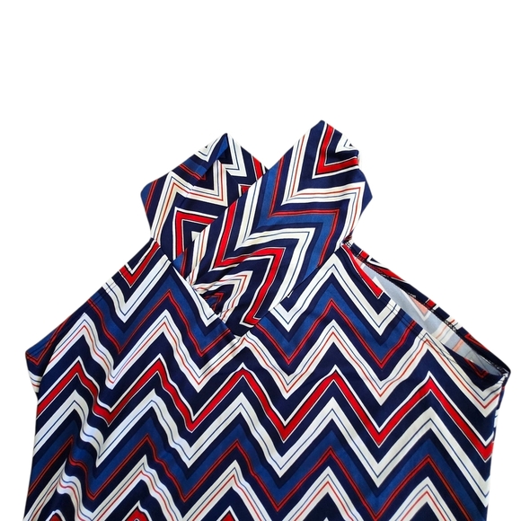 PLUZ SIZE*****Ashley Stewart Multicolor Chevron Dress - Picture 2 of 5